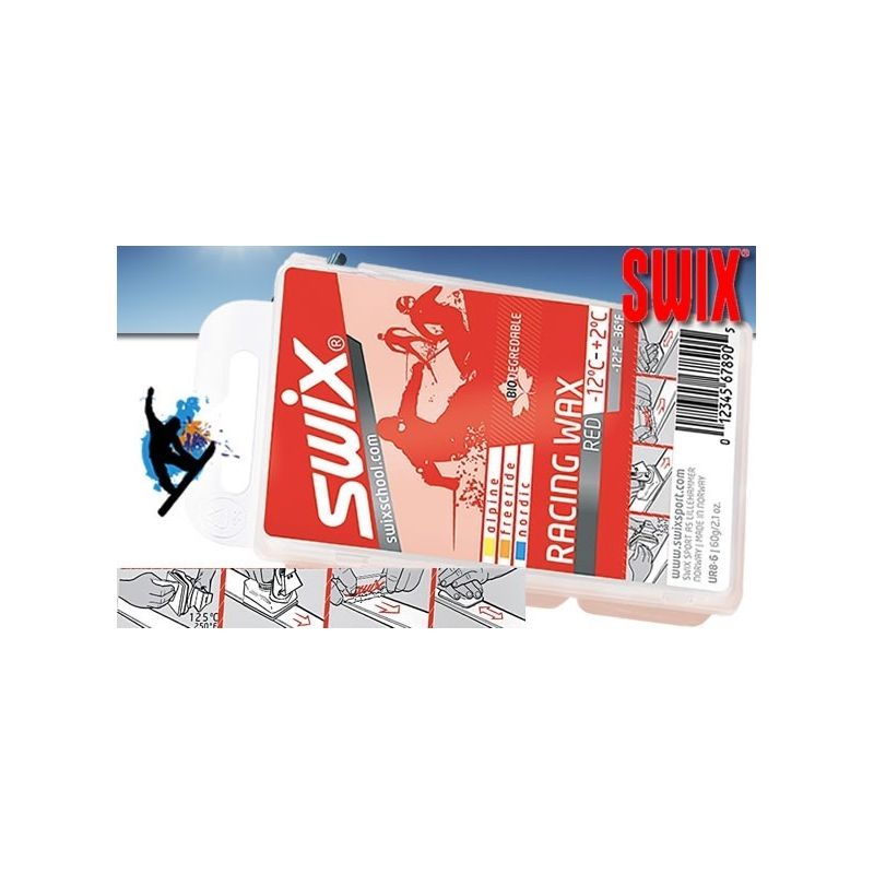 Fart de compétition UR8-6 UR8-18 rouge Swix Ski Snowboard