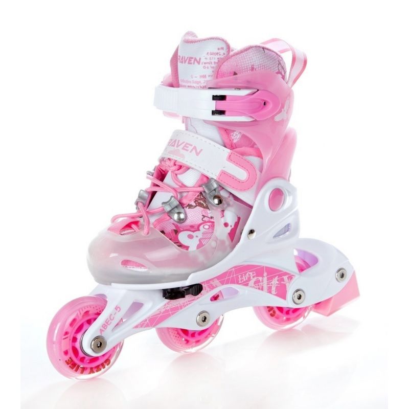 Roller Princess taille ajustable RAVEN White