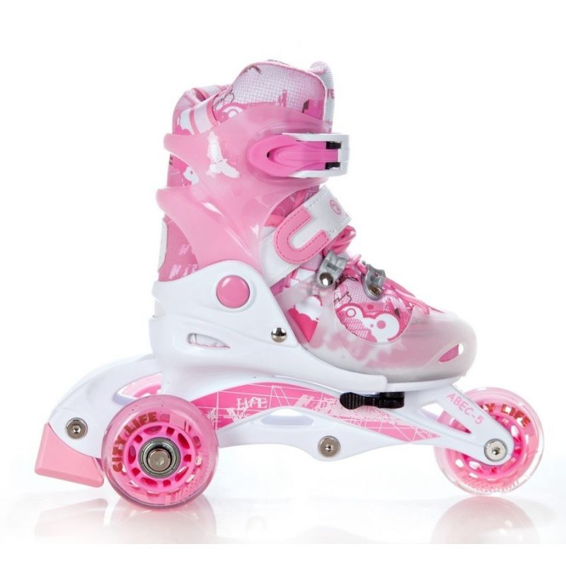 Roller Princess taille ajustable RAVEN White