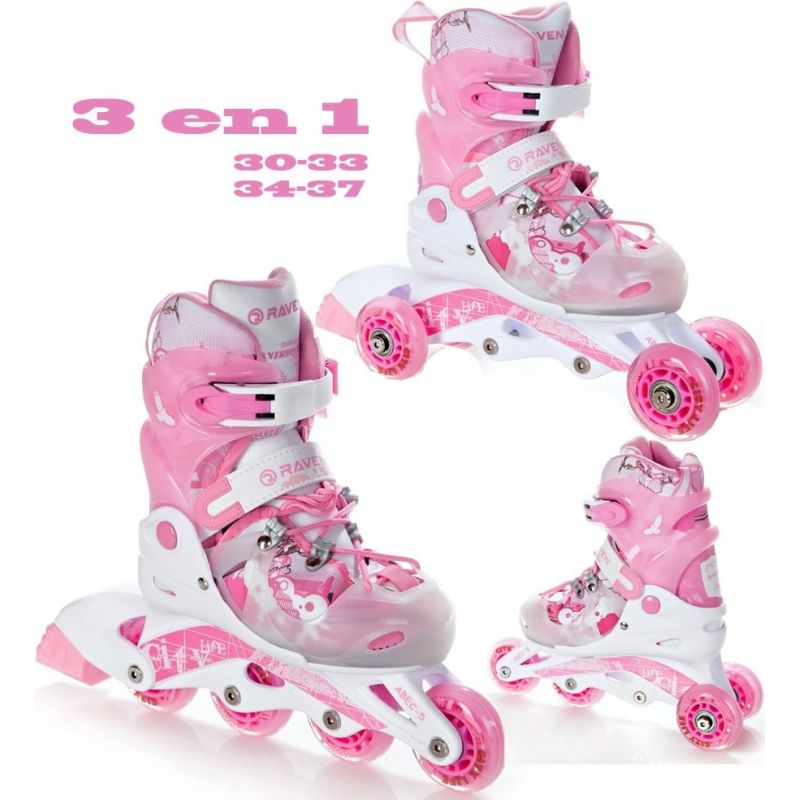 Roller transformable et ajustable Princess Raven