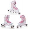 Roller transformable et ajustable Laguna Raven blanc/rose