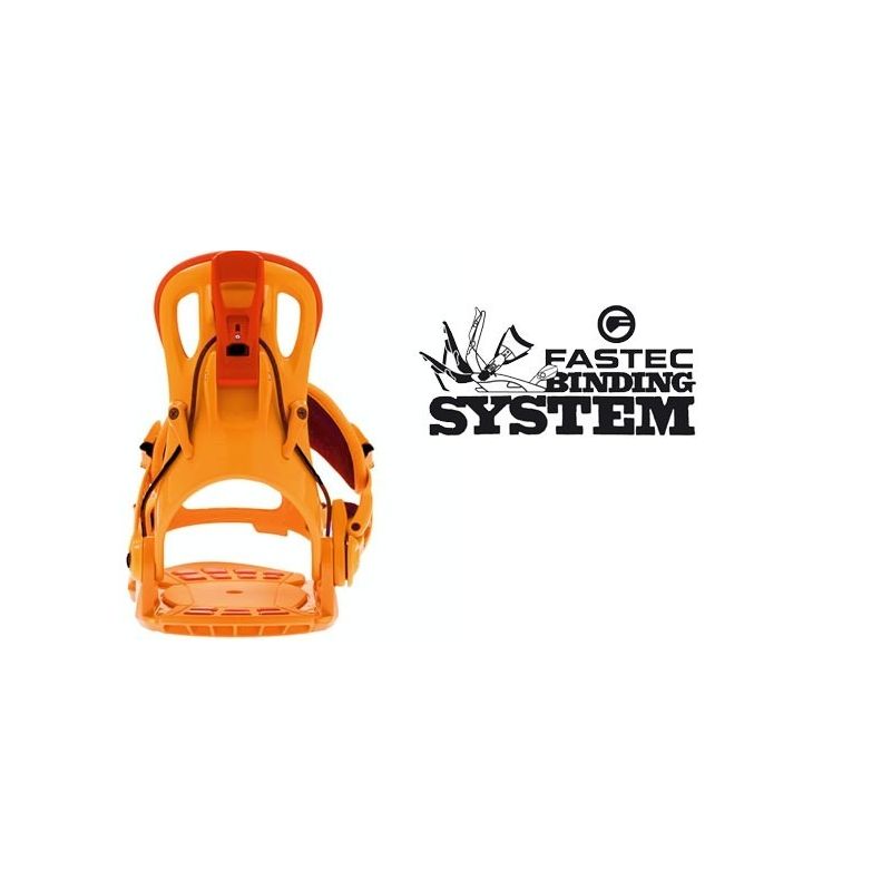 Fixation Rapide Rage FT270 fastec snowboard orange