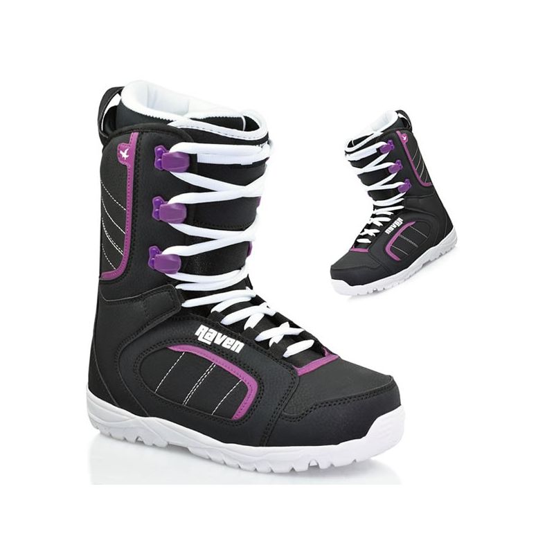 Boots Diva RAVEN femme noir violet snowboard