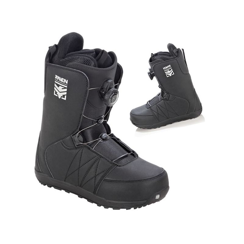 Boots Matrix Atop RAVEN snowboard