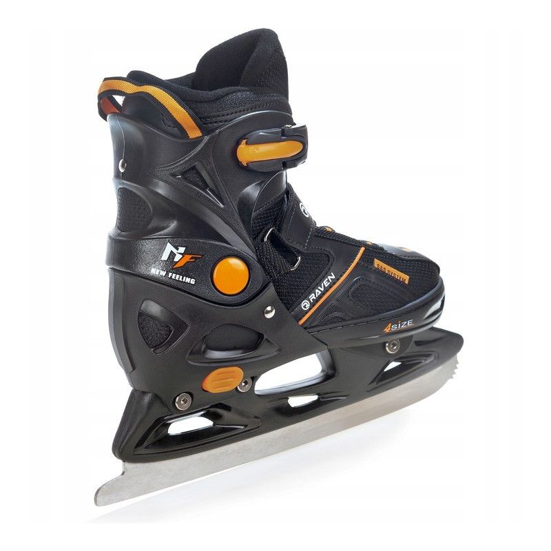 Roller Pulse noir orange taille modifiable RAVEN patin a glace