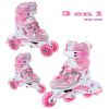 Roller Princess taille ajustable RAVEN White