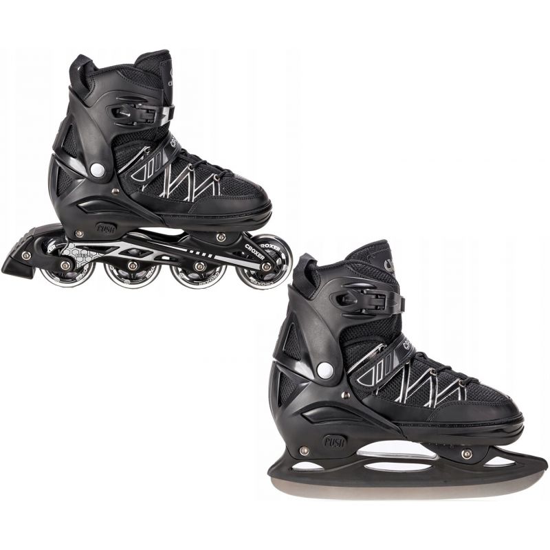 Roller et patin a glace Torch taille ajustable RAVEN Black