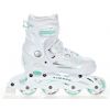 Roller patin a roulettes Spirit taille ajustable et modulable RAVEN blanc menthe