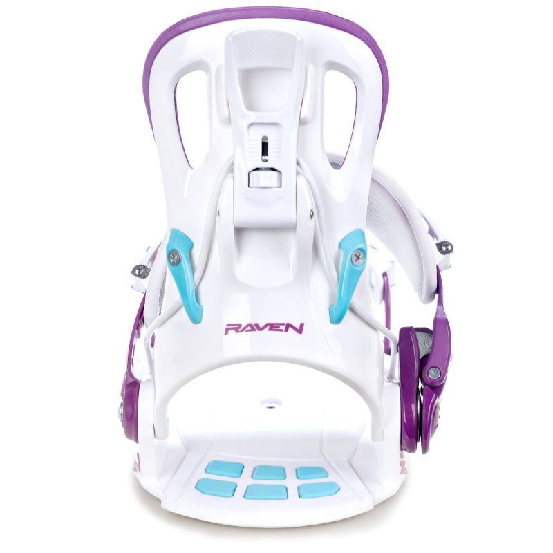 Fixation Rapide RAVEN FT270 fastec snowboard blanc bleu violet