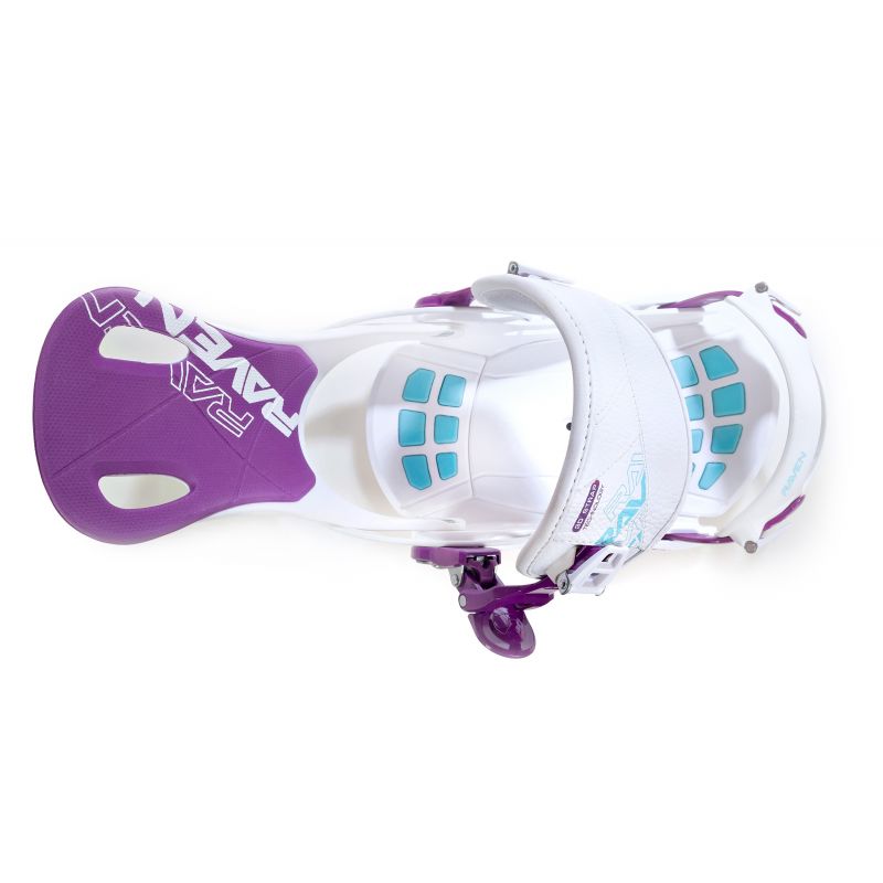 Fixation Rapide RAVEN FT270 fastec snowboard blanc bleu violet