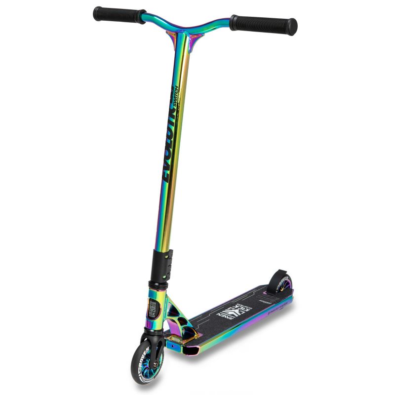 trottinette acrobatique freestyle Evolution Switch 110mm RAVEN Neo Chrome