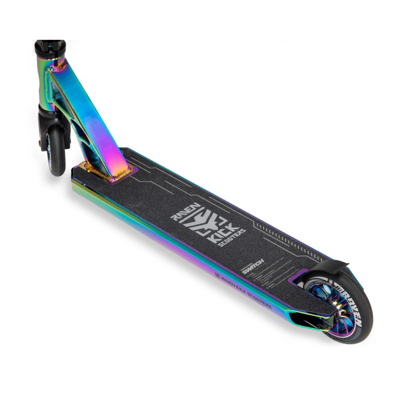 trottinette acrobatique freestyle Evolution Switch 110mm RAVEN Neo Chrome