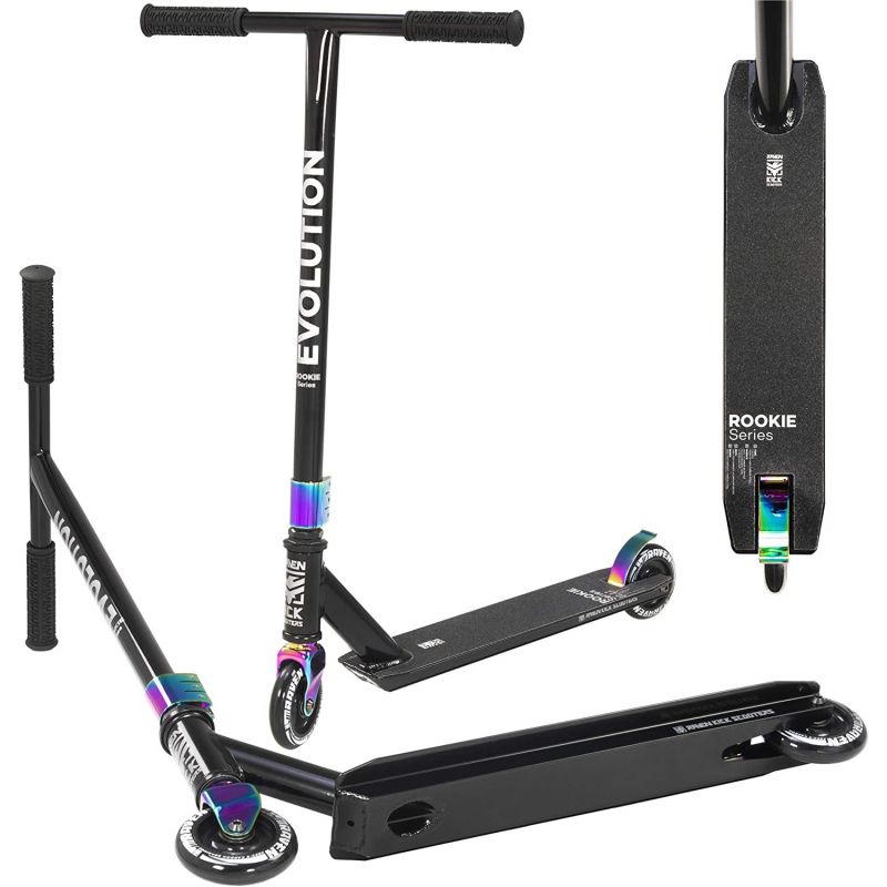 trottinette acrobatique freestyle Evolution Rookie 100mm RAVEN color