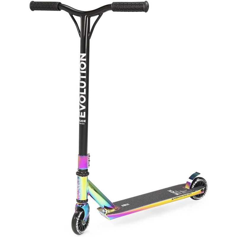 trottinette acrobatique freestyle Evolution Slick Series 100mm RAVEN Neo Chrome