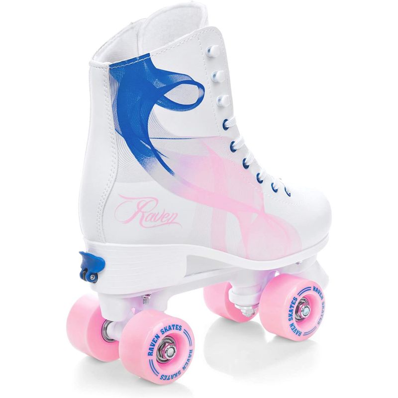 Patin à roulette Serena taille modulable RAVEN Blanc/Rose