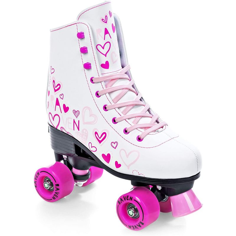Patin à roulette Trista taille modulable RAVEN White/Pink