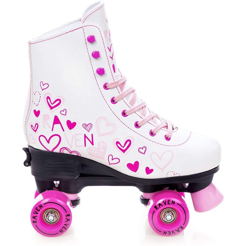 Patin à roulette Trista taille modulable RAVEN White/Pink