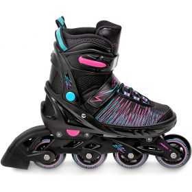 Roller fille - Roller en ligne réglable - Roller femme - Rollers Enfants -  Roller lumineuse ajustable S(31-34 )M(35-38)L(39-42) - Achat / Vente Rollers  en Ligne Enfant Adu - Cdiscount