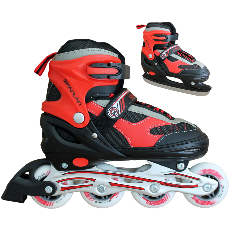 Roller Extreme transformable et ajustable SPARTAN patin a glace