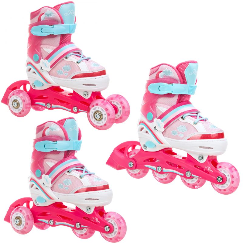 Roller enfant Disney patins à roulettes Minnie Mouse filles rose