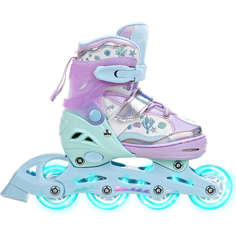 Rollers Enfant Confortable avec Roues Taille Ajustable Patins à