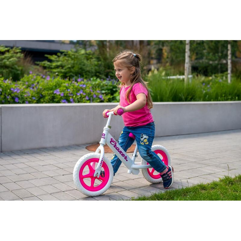 Draisienne cadea rose et blanche , vélo pour tout petit - balance bike