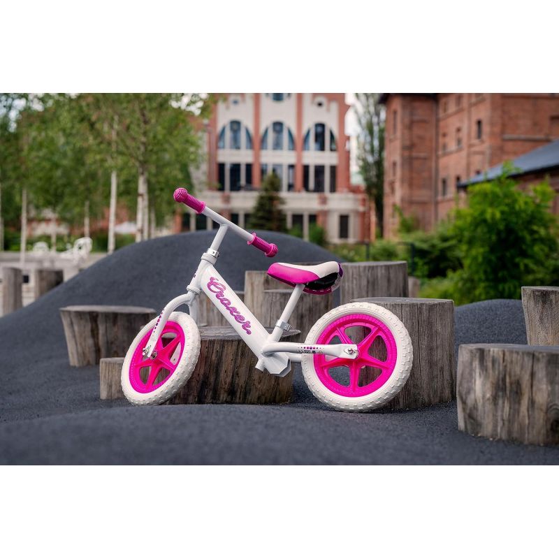 Draisienne cadea rose et blanche , vélo pour tout petit - balance bike