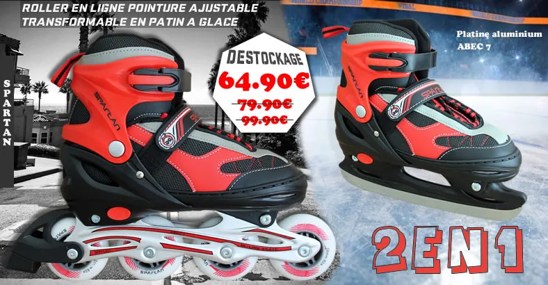 PROMO Spartan roller en ligne - patin à glace